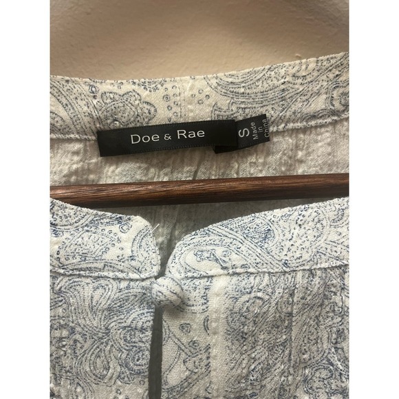 Doe & Rae Paisley top Size small - Picture 3 of 6